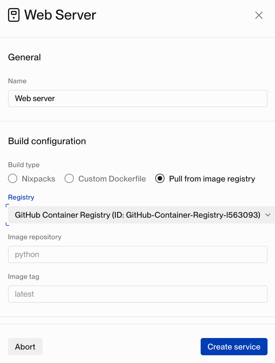 Configuring the Image Registry Build Type