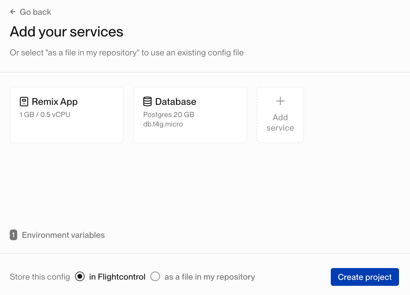 Configured Remix Services