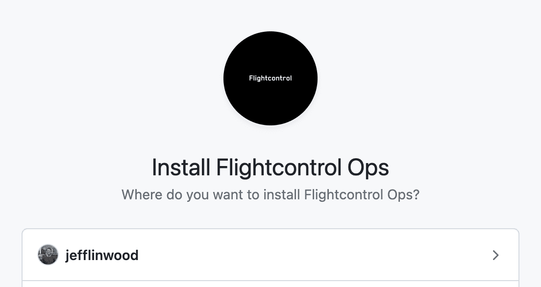 Connect GitHub to Flightcontrol