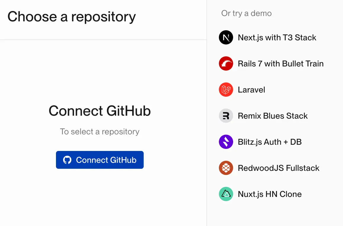 Starting Dashboard if GitHub isn't connected yet