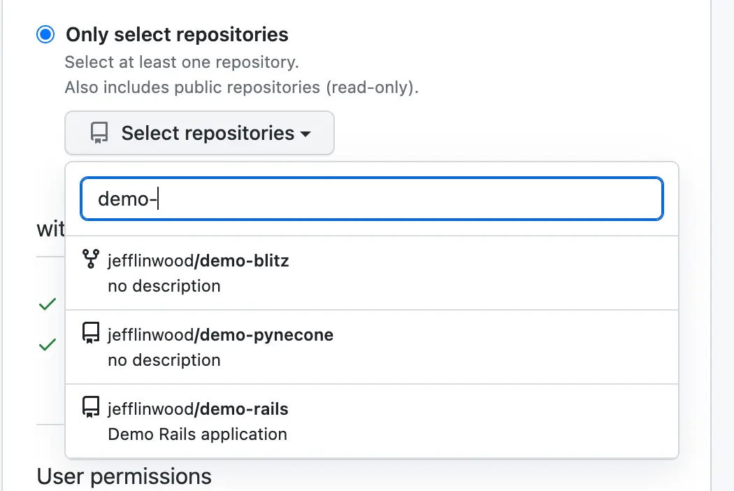 Selecting repositories for Flightcontrol Ops