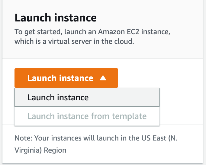 Launching an EC2 instance on AWS