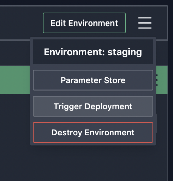 Manual trigger for deployment